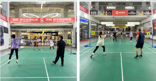 “羽”你一起，，，，，，所向披靡——壹号娱乐情形开展羽毛球团建运动_壹号娱乐
